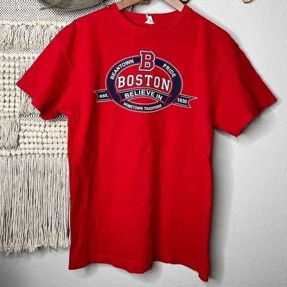 Red Boston Tee Large - Picture 1 of 4